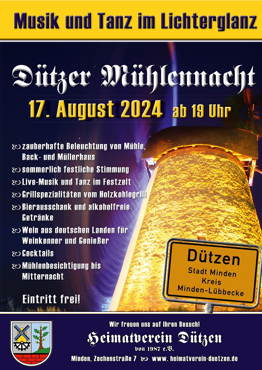 Plakat Muehlennacht 2024